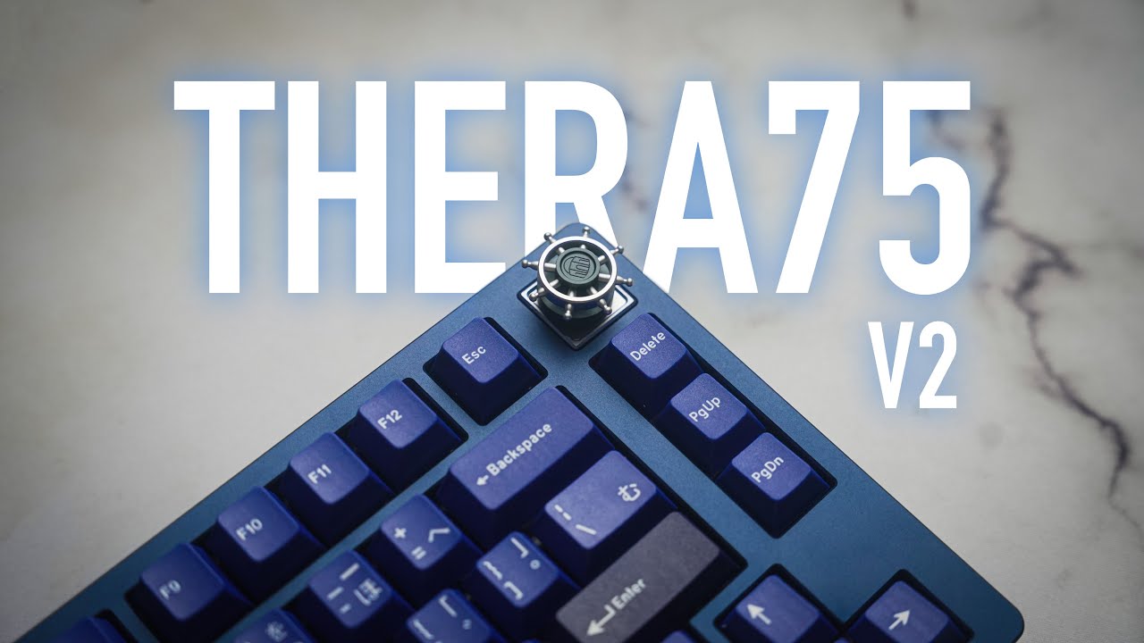 Have you ever seen a keyboard knob like this? Thera75 v2 Showcase