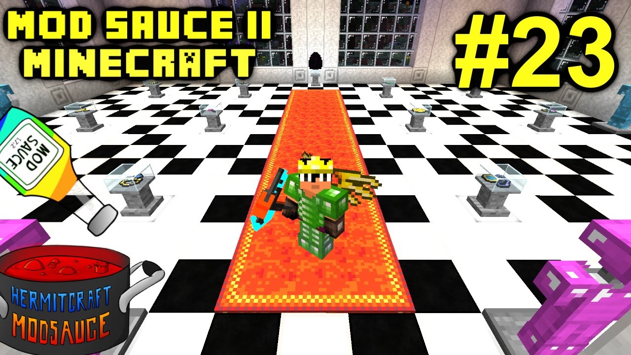 Minecraft Mods - Mod Sauce II Ep. 23 - NEW BASE LOCATIONS !!! ( HermitCraft Modded )