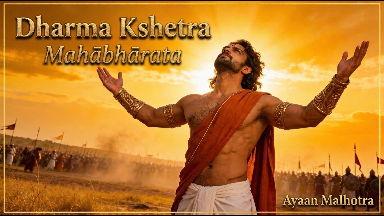 🔱 Dharma Kshetra — Mahabharata | Ayaan Malhotra | Bhagavad Gita Song 2026