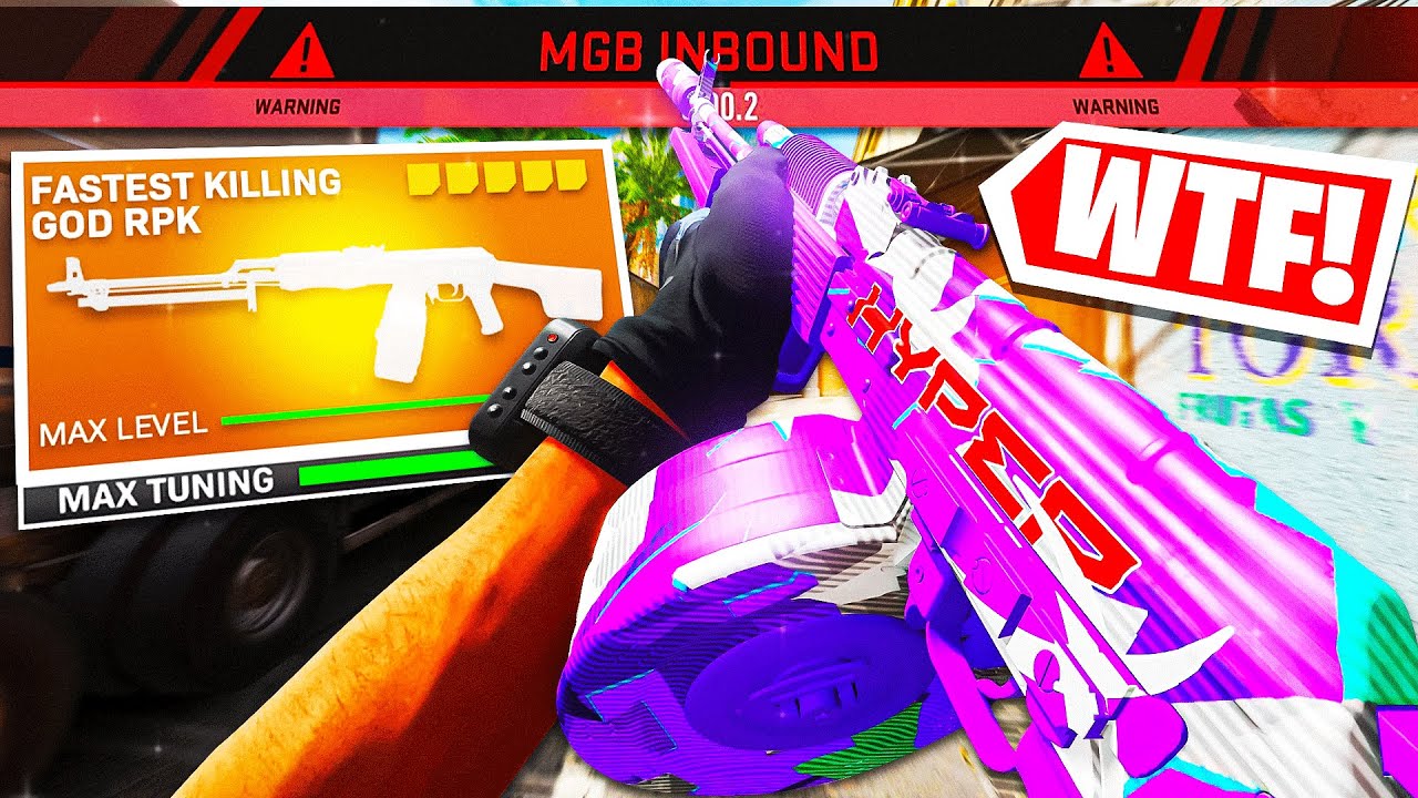 SHE got MAD at my 2 SHOT RPK BUILD 🤣 #1 BEST RPK CLASS SETUP in MW2! (Best RPK Tunes Loadout)