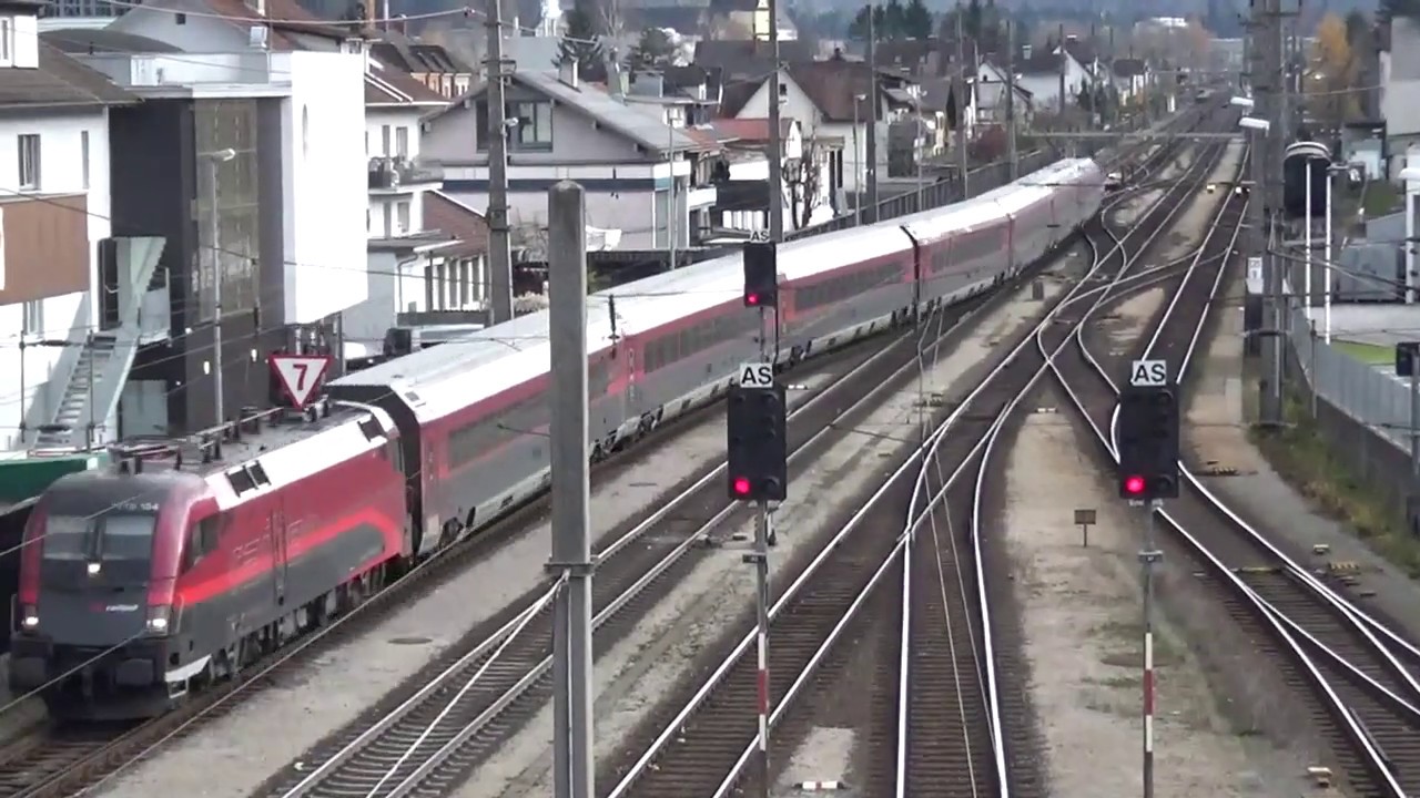 ÖBB: Bahnhof Bludenz Teil1: Railjet, mbs Montafonerbahn und einiges mehr!!!