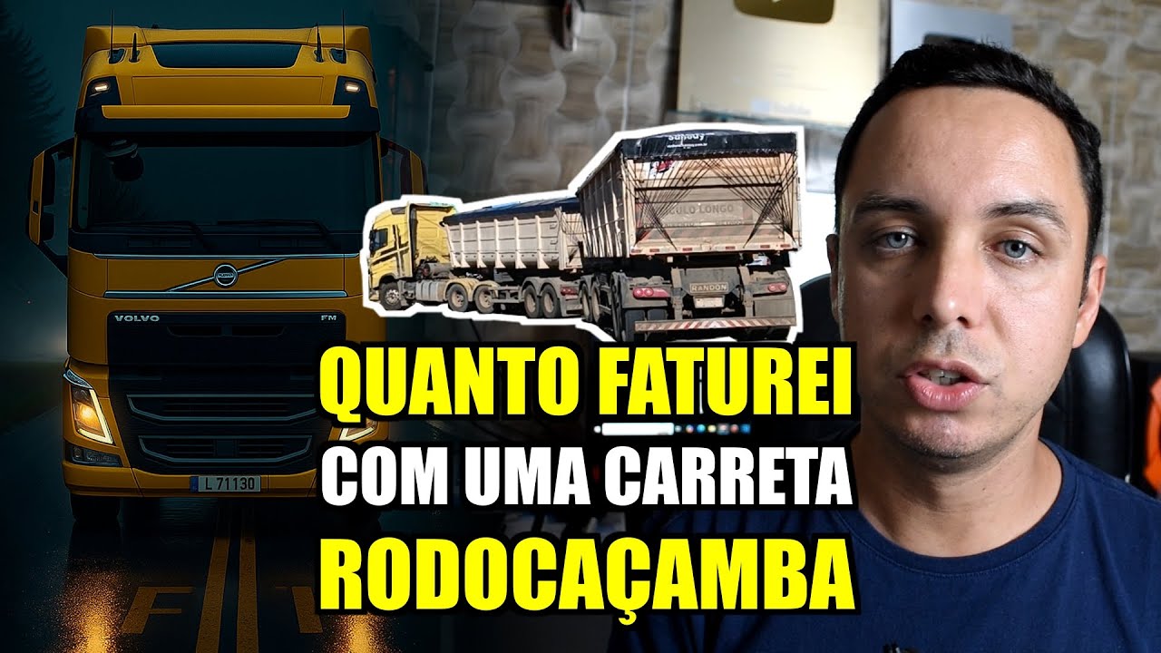 QUANTO FATURA uma carreta RODOCAÇAMBA em 30 DIAS | Caminhões e Estradas