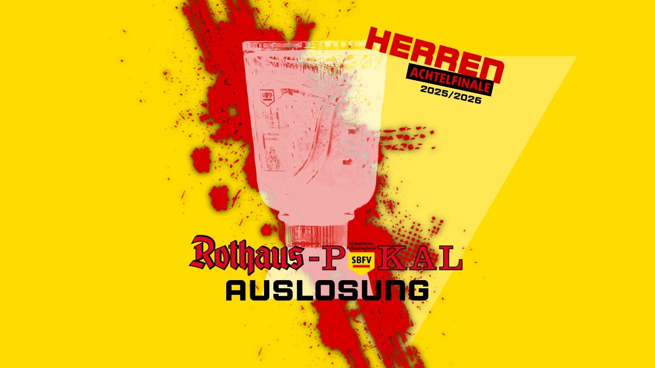 LIVE 🔴 SBFV-Rothaus-Pokal 2025/26: Achtelfinal-Auslosung der Herren