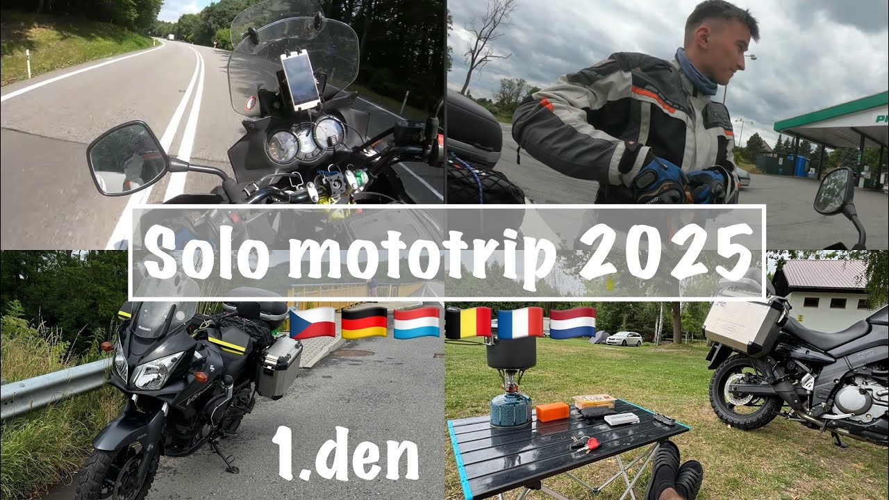 Solo moto trip 2025/ 1.den / Česko / Suzuki DL 650 V-Strom