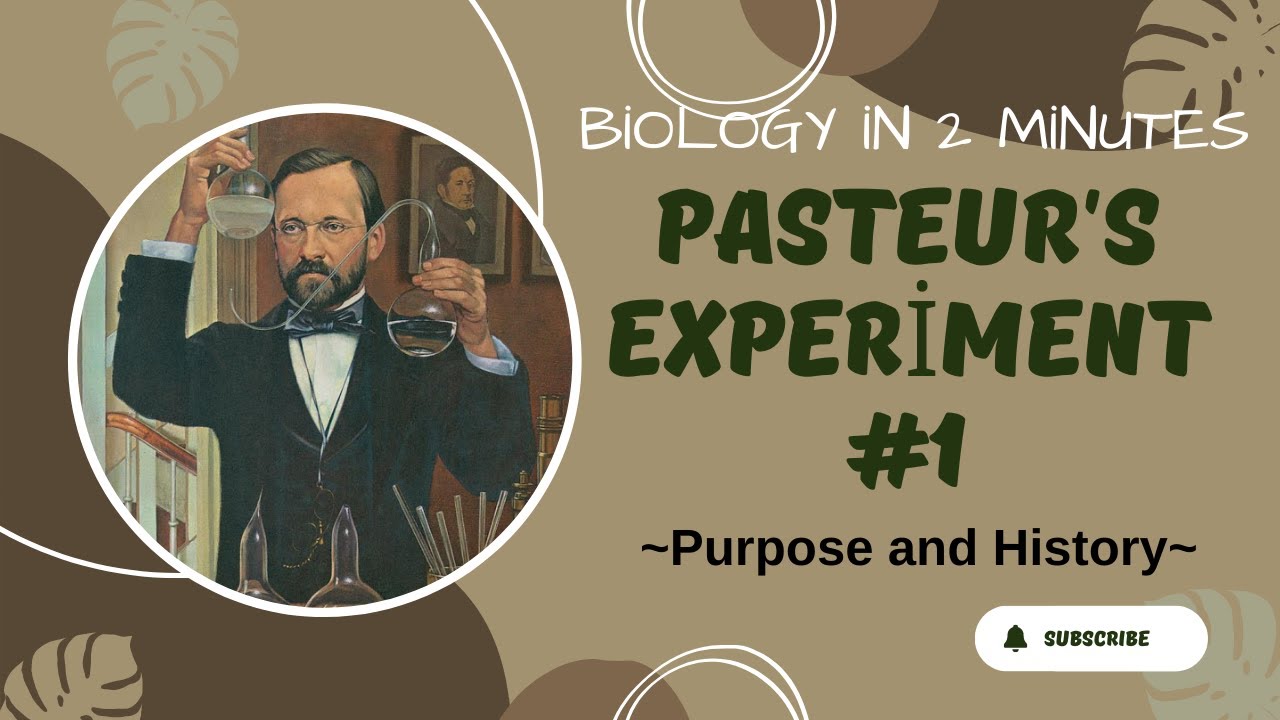 [BIOLOGY in 2 minutes] Pasteur's experiment ~Purpose and History~