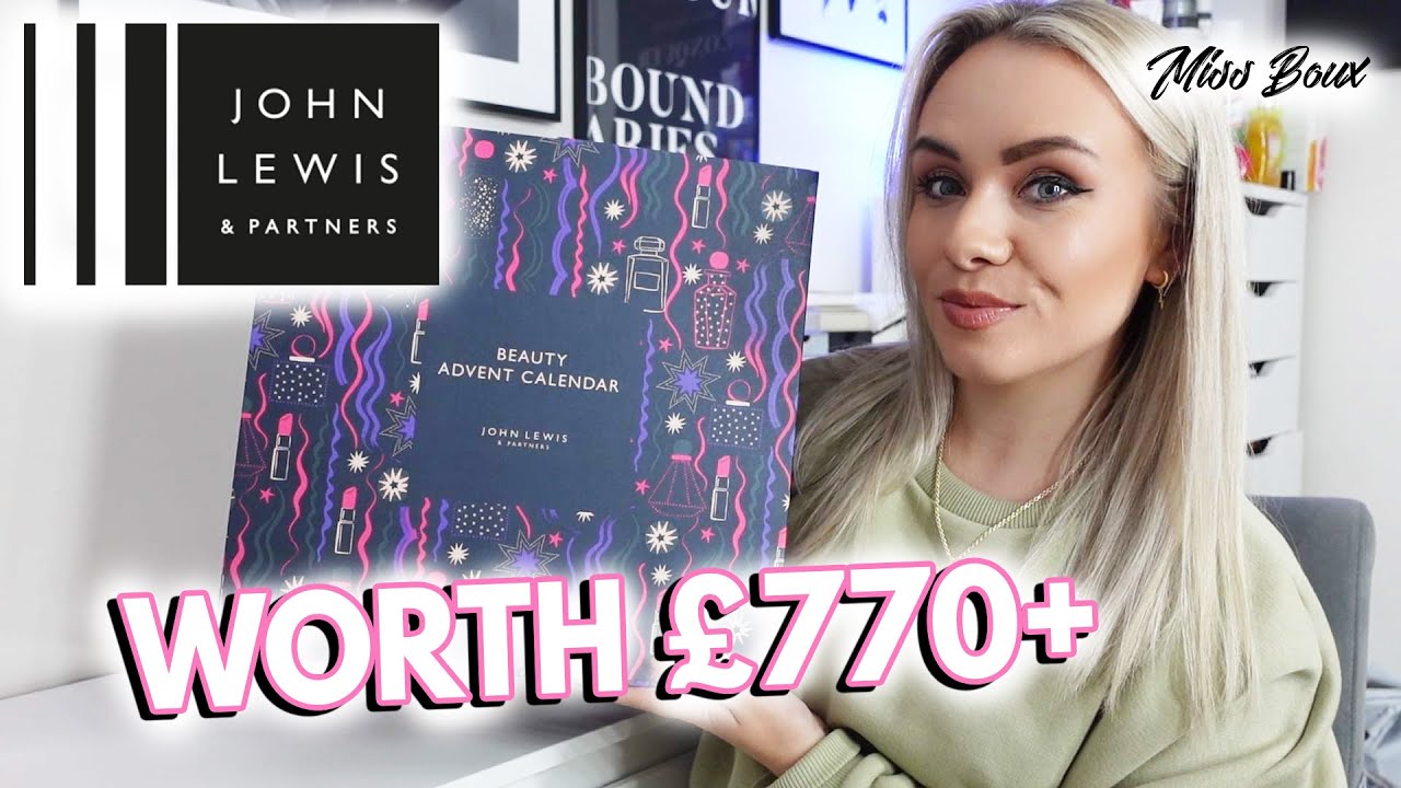 JOHN LEWIS BEAUTY ADVENT CALENDAR UNBOXING 2022 | AS GOOD AS LAST YEAR? | MISS BOUX
