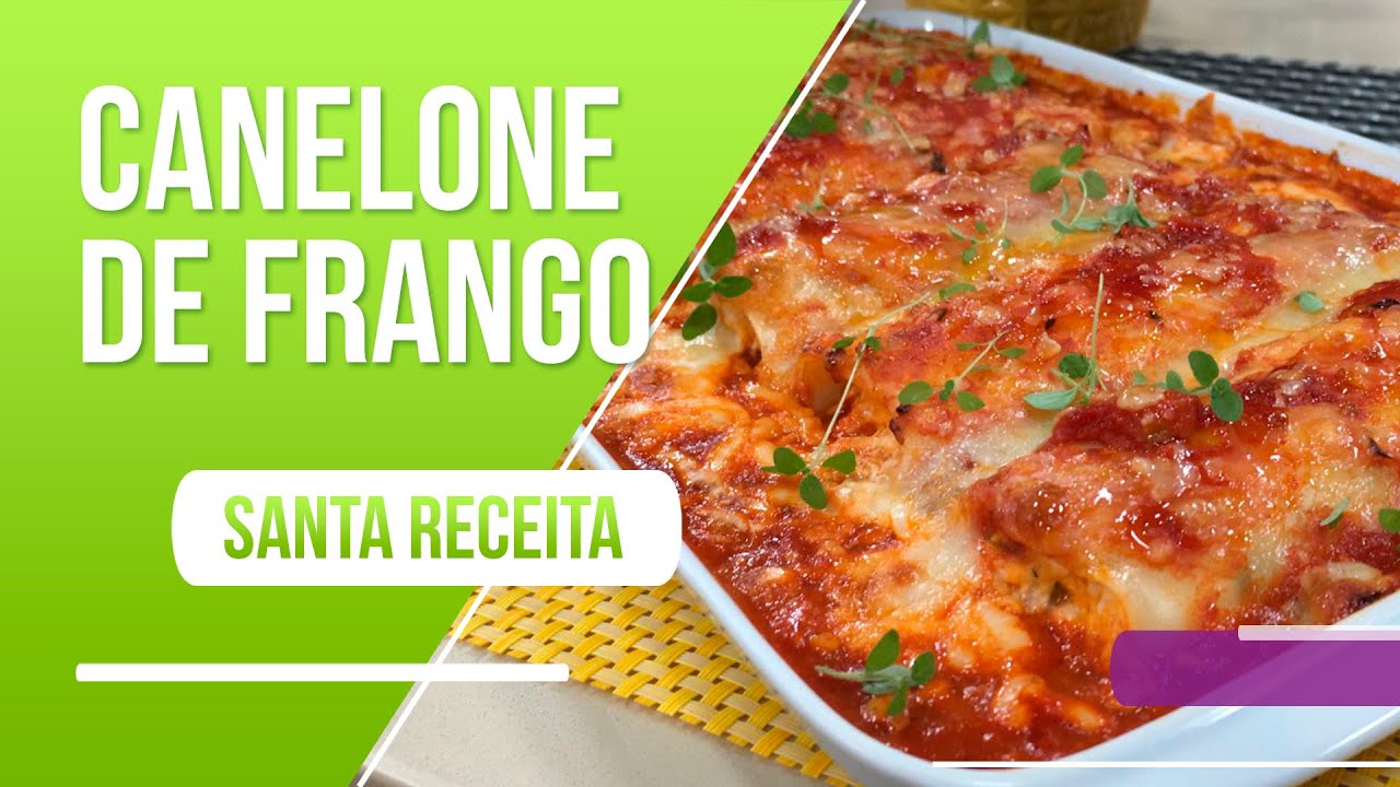Delicioso canelone de frango do Chef Léo Roncon!