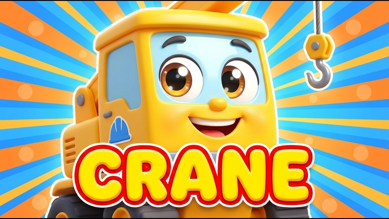 Derek Jangkung Tinggi (crane) 🚧 | Lagu Alat Berat Anak | Belajar Kendaraan Konstruksi