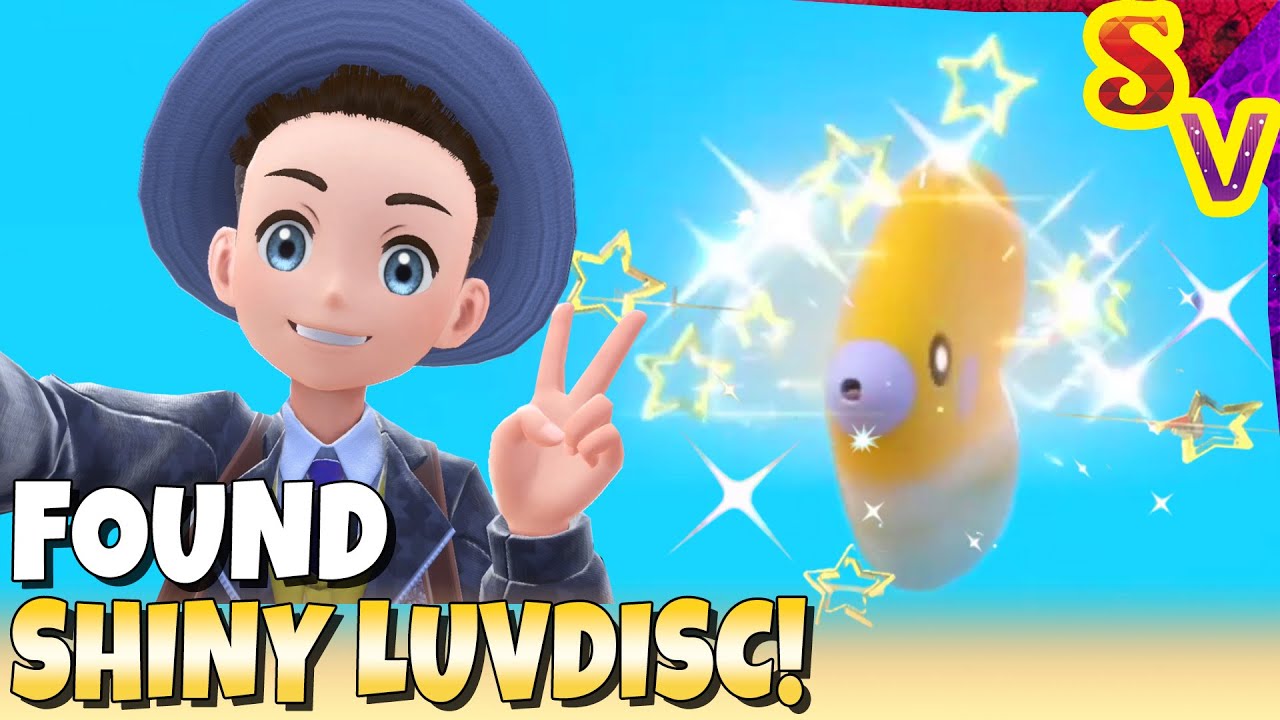 Shiny Luvdisc Found in Mass Outbreak! Live Shiny Reaction in Pokemon Violet
