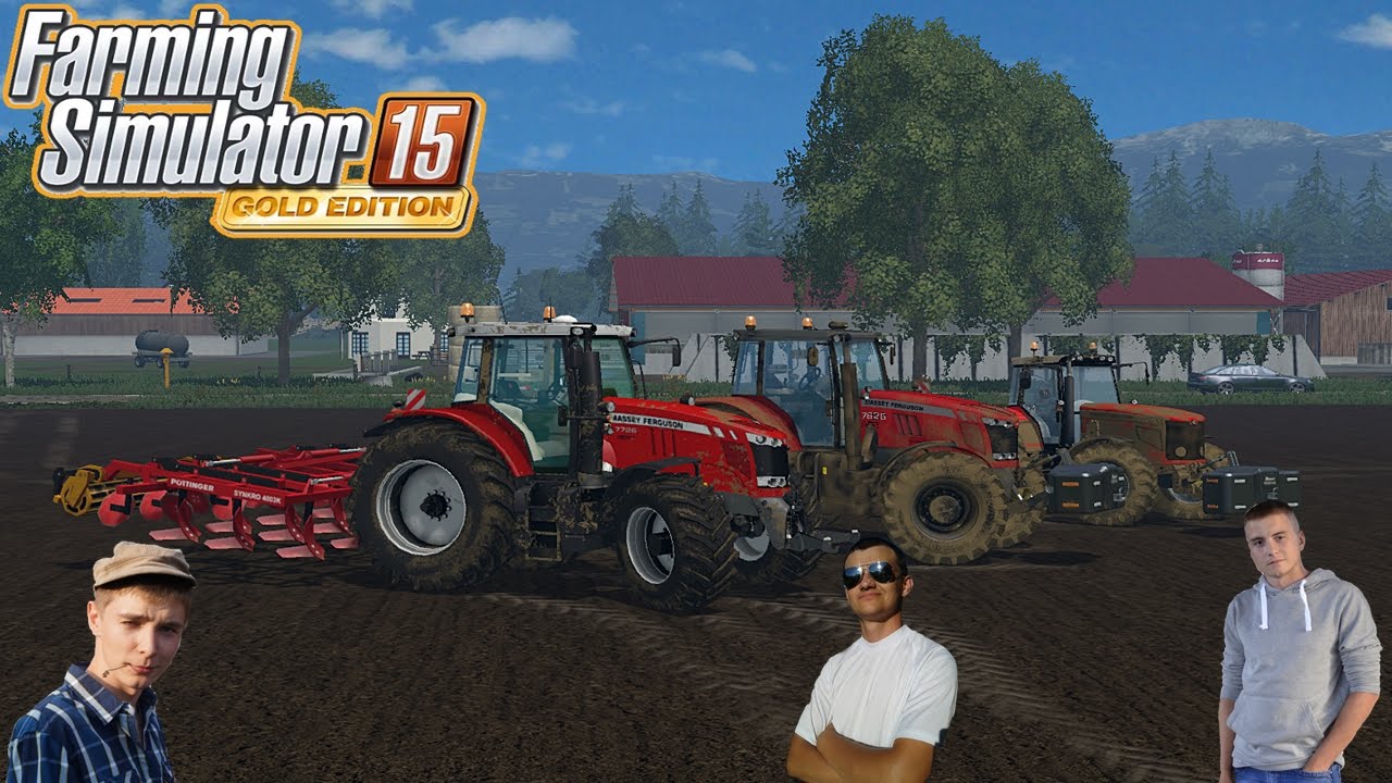 Let's Play Farming Simulator 2015 #65 Gruberowanie z Masseyami :D / Miki & Bronczek