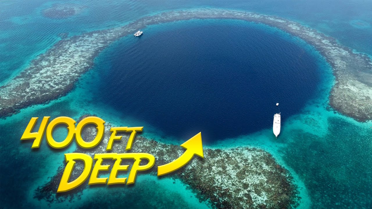 Exploring a GIANT Underwater Sinkhole in Belize!