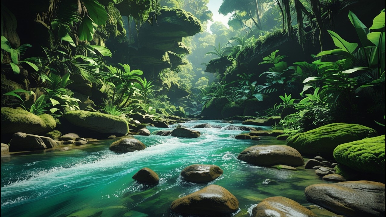 Forest Ambience Sounds with Stream and Birds,Healing Nature Sounds for Sleep and Relaxation,ASMR 117