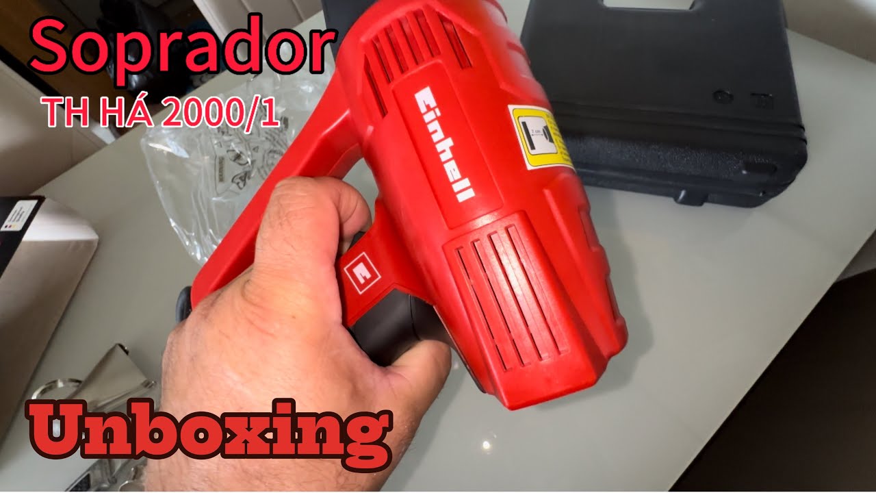 Soprador térmico einhell TH HÁ 2000/1 127V 1500W unboxing
