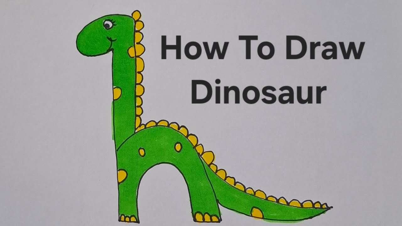 Dinosaur Drawing | Easy Drawing | Simple Drawing #easydrawing #kidslearning 