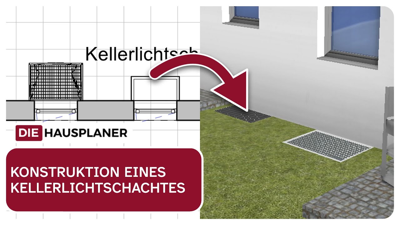Einen Kellerlichtschacht konstruieren im 3D HAUSPLANER