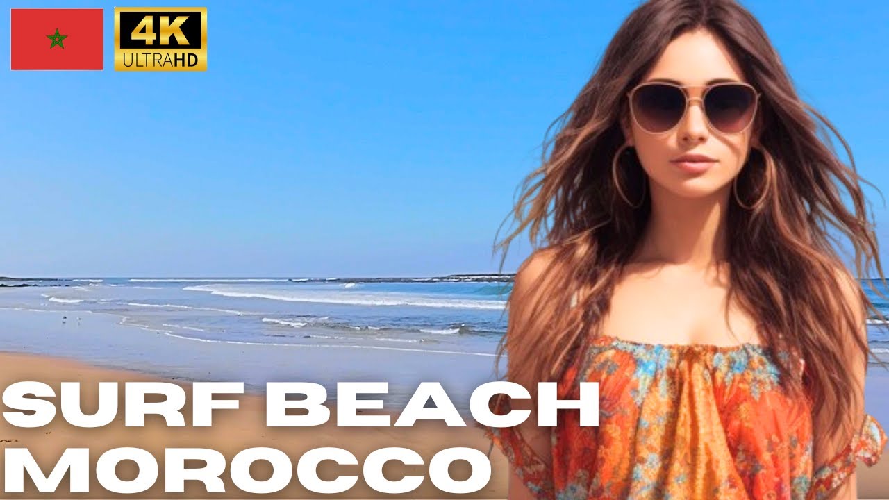 Walking Tour Skhirat BEACH MOROCCO - 4K 60 FPS