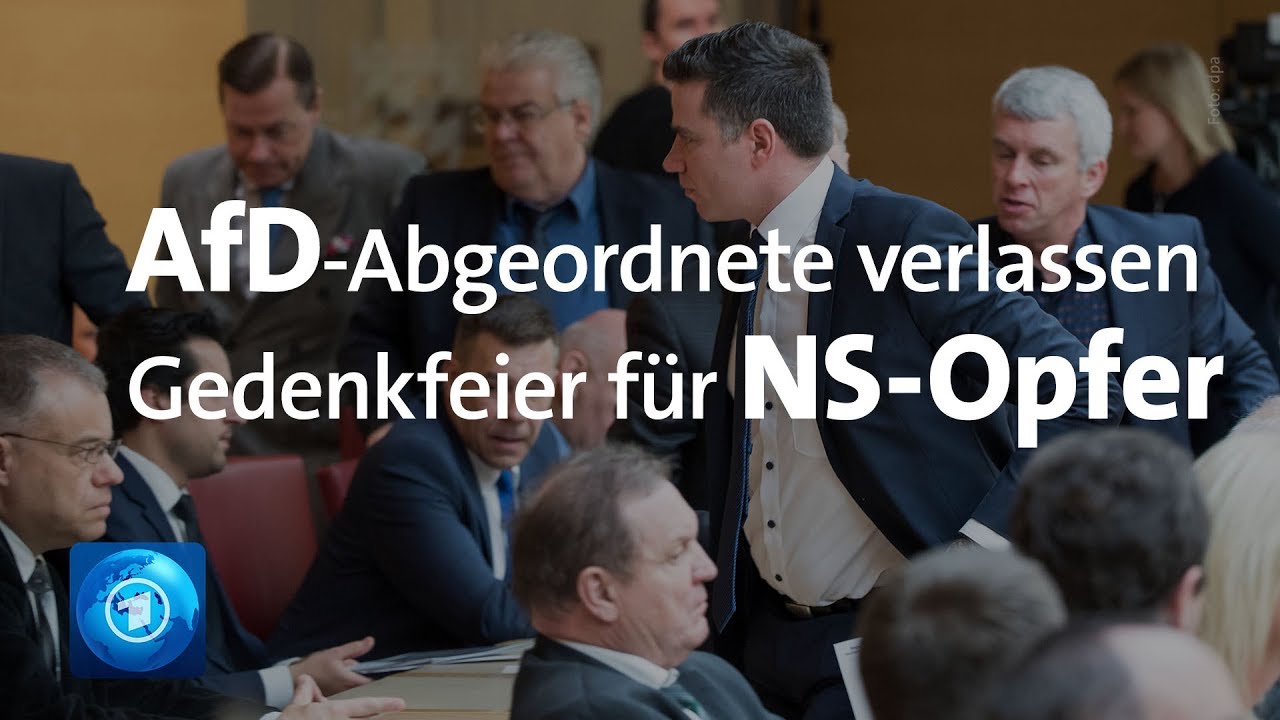AfD verl&auml;sst nach Kritik Gedenkakt f&uuml;r NS-Opfer - Eklat im bayrischen Landtag