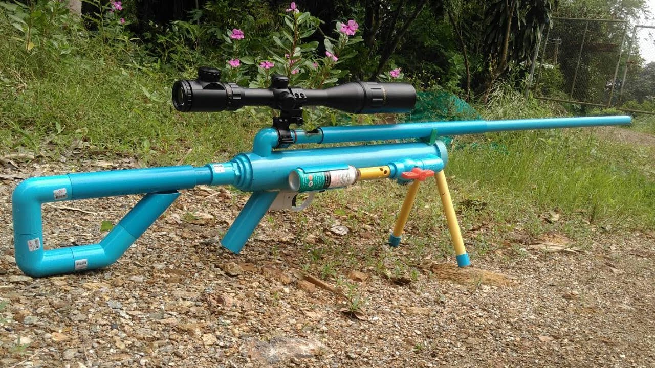 Powerful PVC TOYS Gun - How to make PVC TOY Gun Using  Glass Marble Bullet