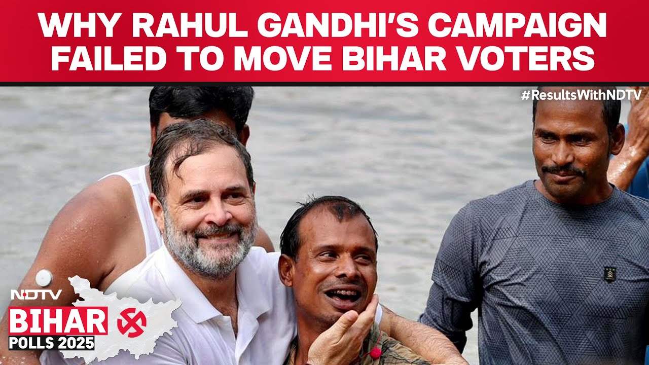 Bihar Elections 2025 | Why Rahul Gandhi's Campaign Failed to Move Bihar Voters