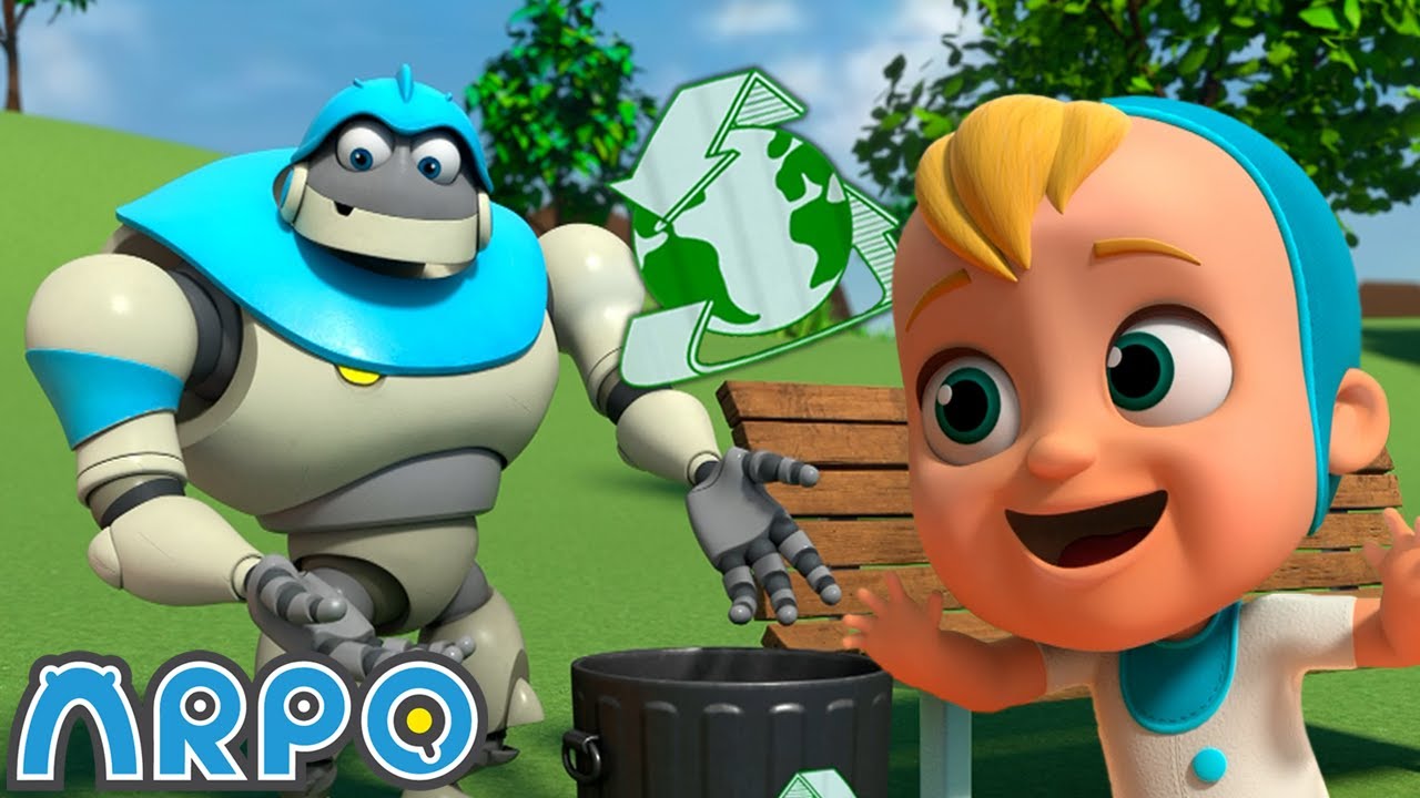 ¡Acuérdate de Reciclar! ♻️ | 🤖 El Robot ARPO y el bebé 👶 Caricaturas y dibujos animados para niños