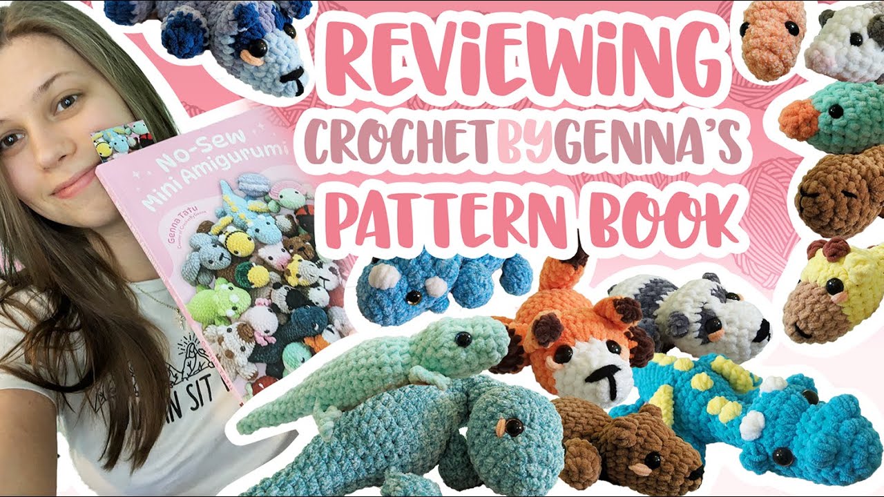 I Crocheted EVERY Pattern in @crochetbygenna 's No-Sew Mini Amigurumi Pattern Book | Part 1