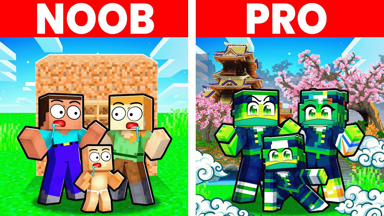 OrKsui vs Billy NOOB vs PRO: NINJA FAMILIE 🥷in Minecraft!