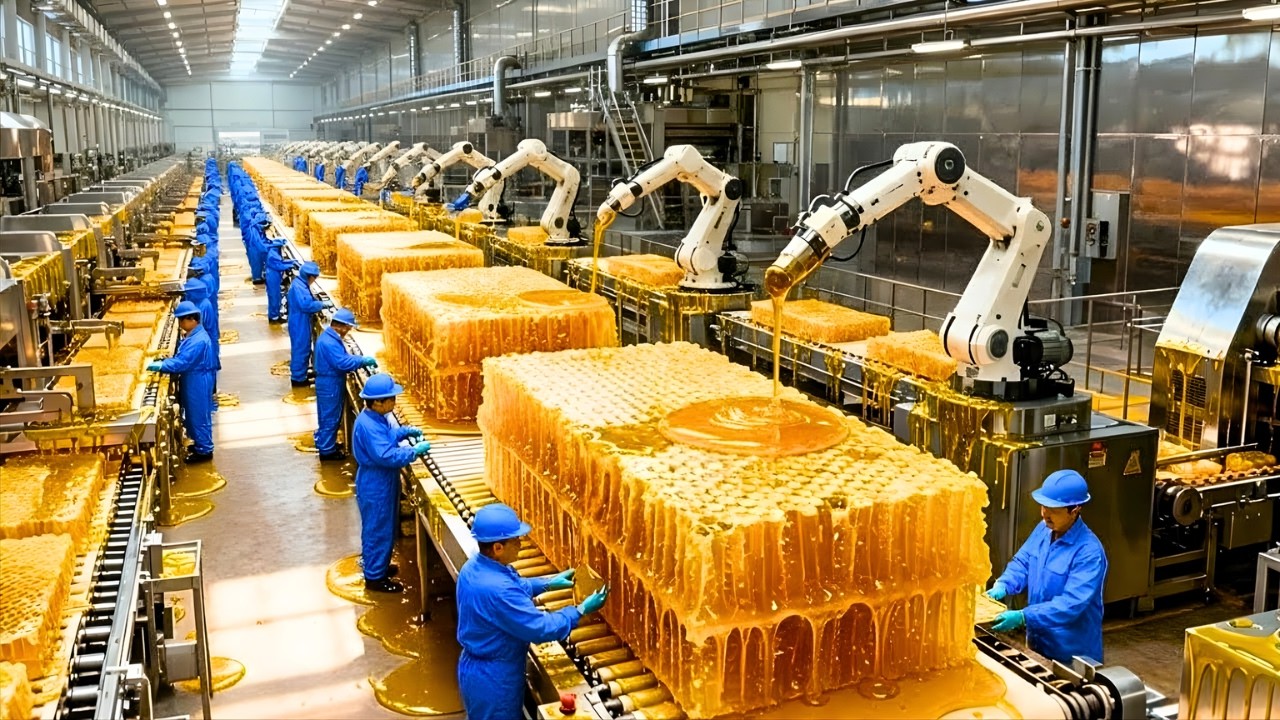 Inside the Honey Factory: Billions of Bees at Work 🐝 (Full Process)