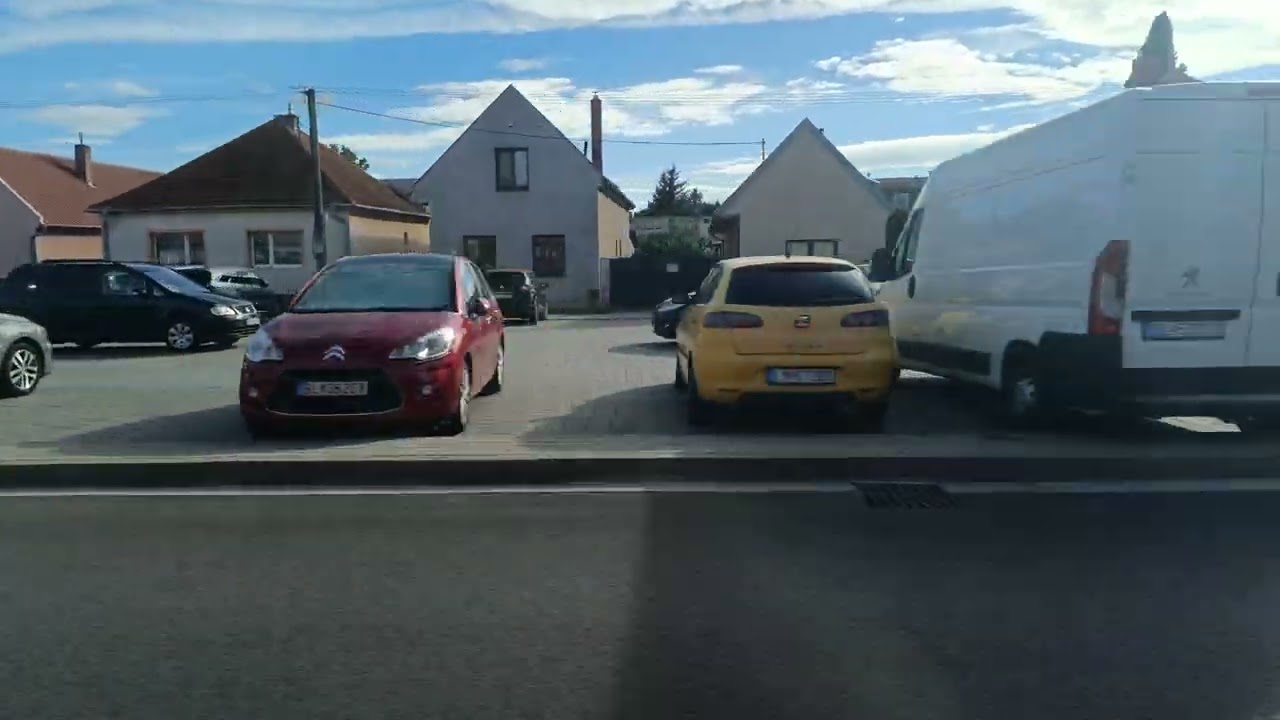 91 autobus Bratislava MiÚ Čunovo -žlta jazda v autobuse #4266