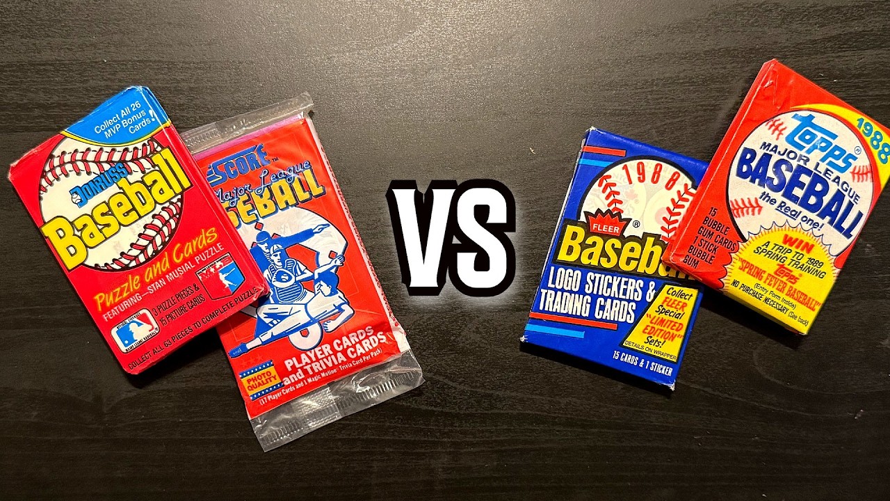 ASMR baseball card pack battle | Big Tag Team Match | Sports Card ASMR