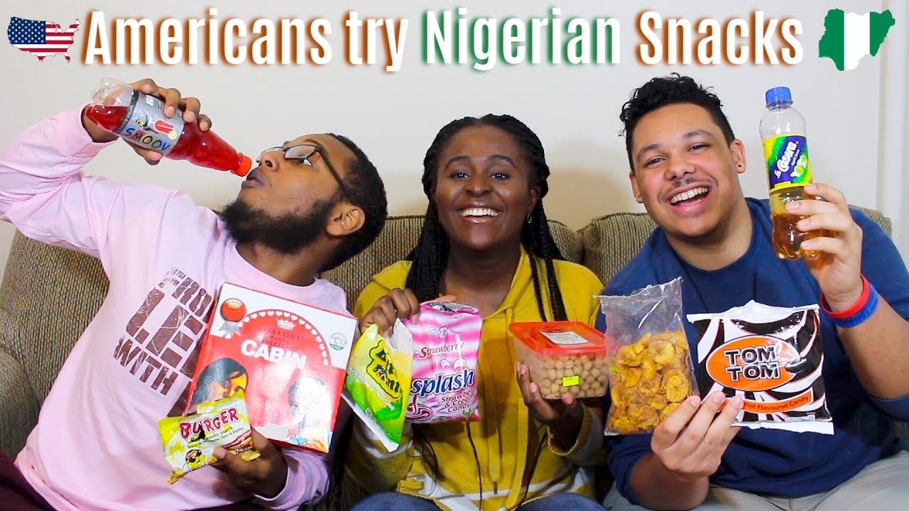 AMERICANS TRY NIGERIAN SNACKS, DRINKS & CANDY/SWEETS