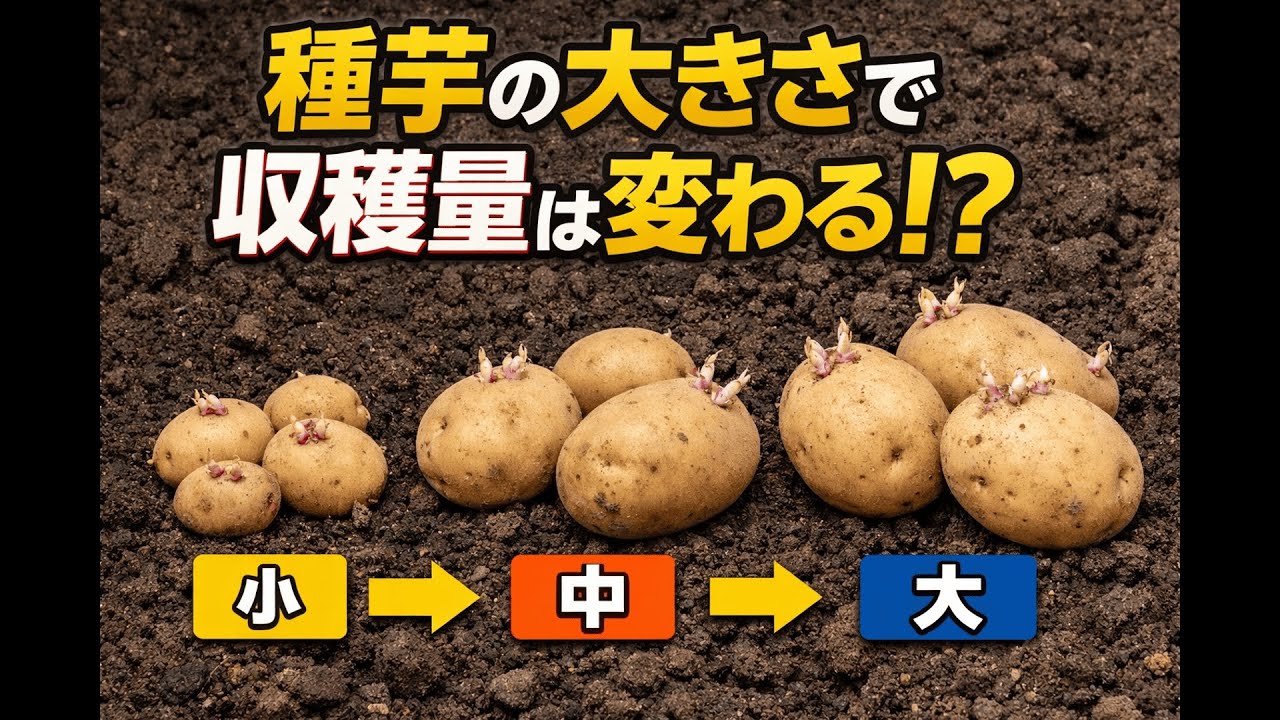 【データで解説】じゃがいもの種芋、最適サイズはどれくらい？｜家庭菜園