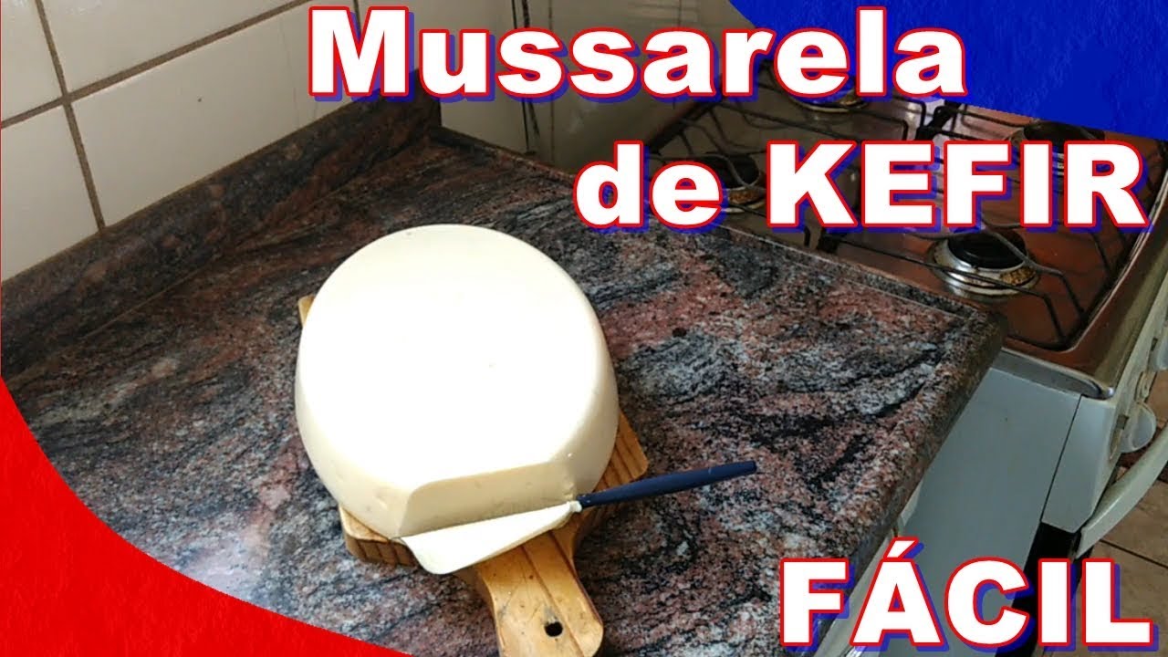 MUSSARELA de KEFIR Receita Deliciosa