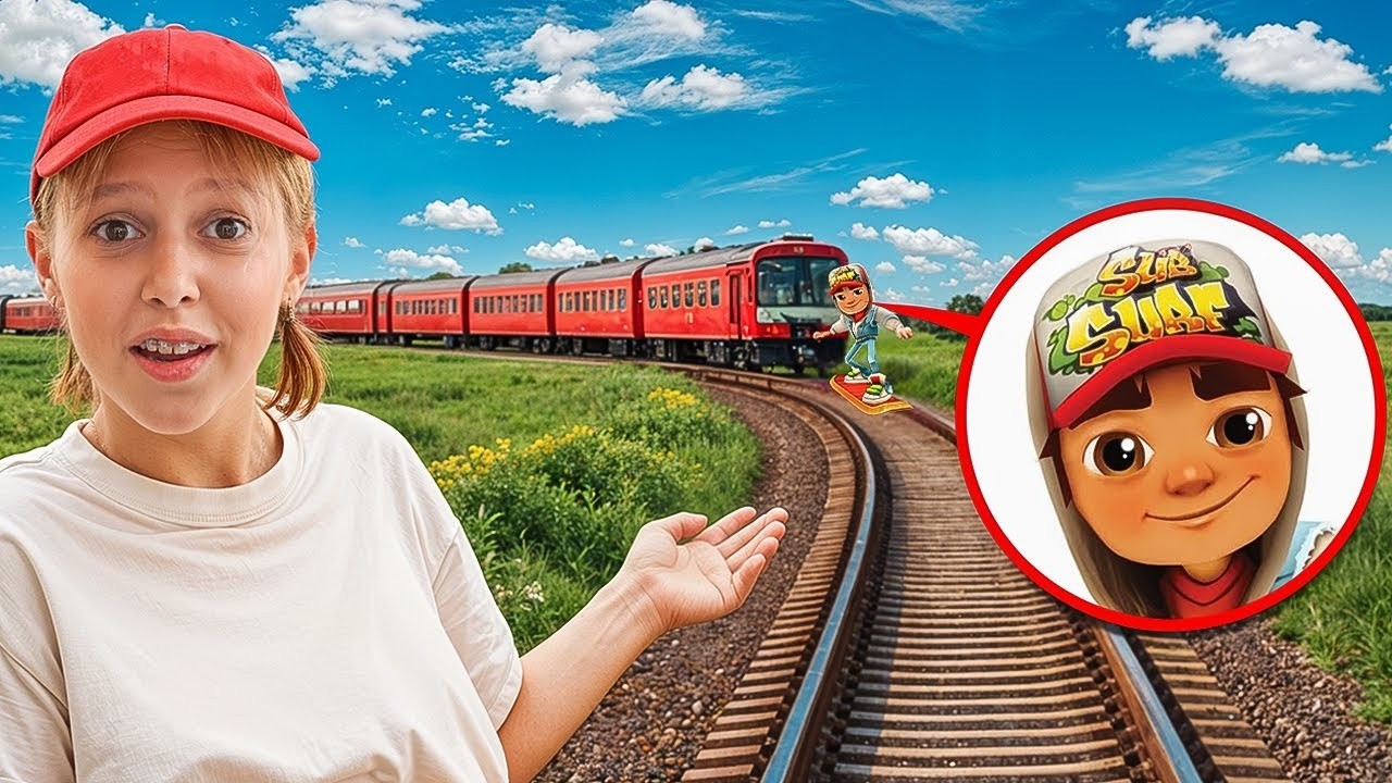 Амелка је пронашла Jake уз помоћ ДРОНА! | SUBWAY SURFERS у стварном животу!