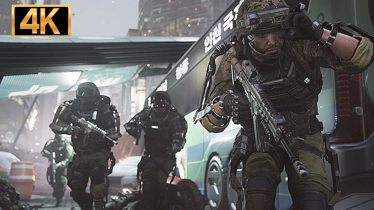 North Korean Invasion of South Korea - Call of Duty Advanced Warfare [4K UHD]
