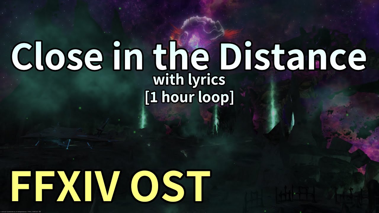 Close In The Distance (with lyrics) [1 hr loop] / Ultima Thule Theme - FFXIV OST