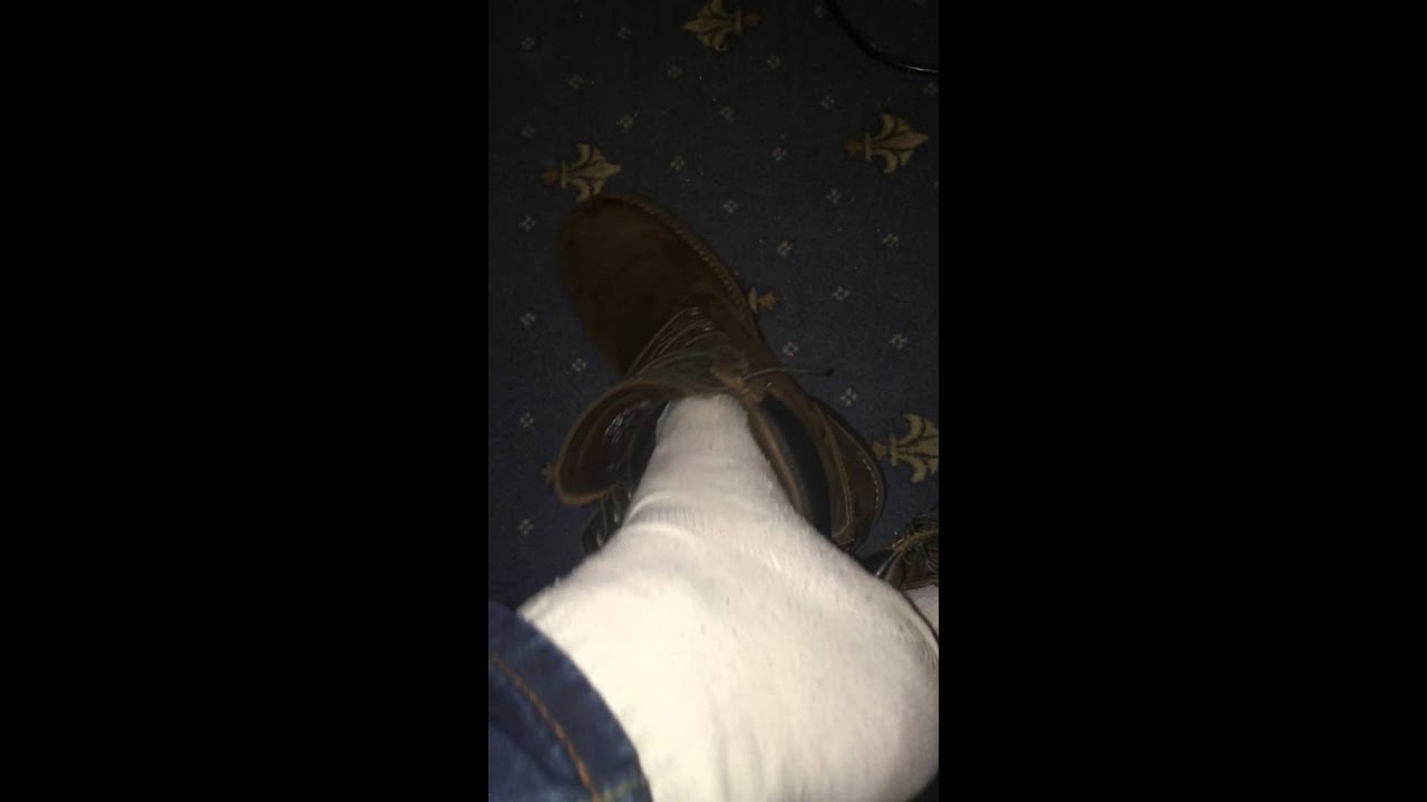 Scally lad in Timberland boots and white socks