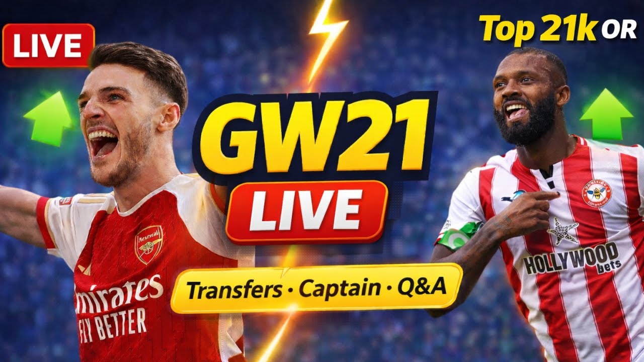 GW21 LIVE FPL 🔴 Transfers, Captain Picks & Live Q&A | Top 21k Manager
