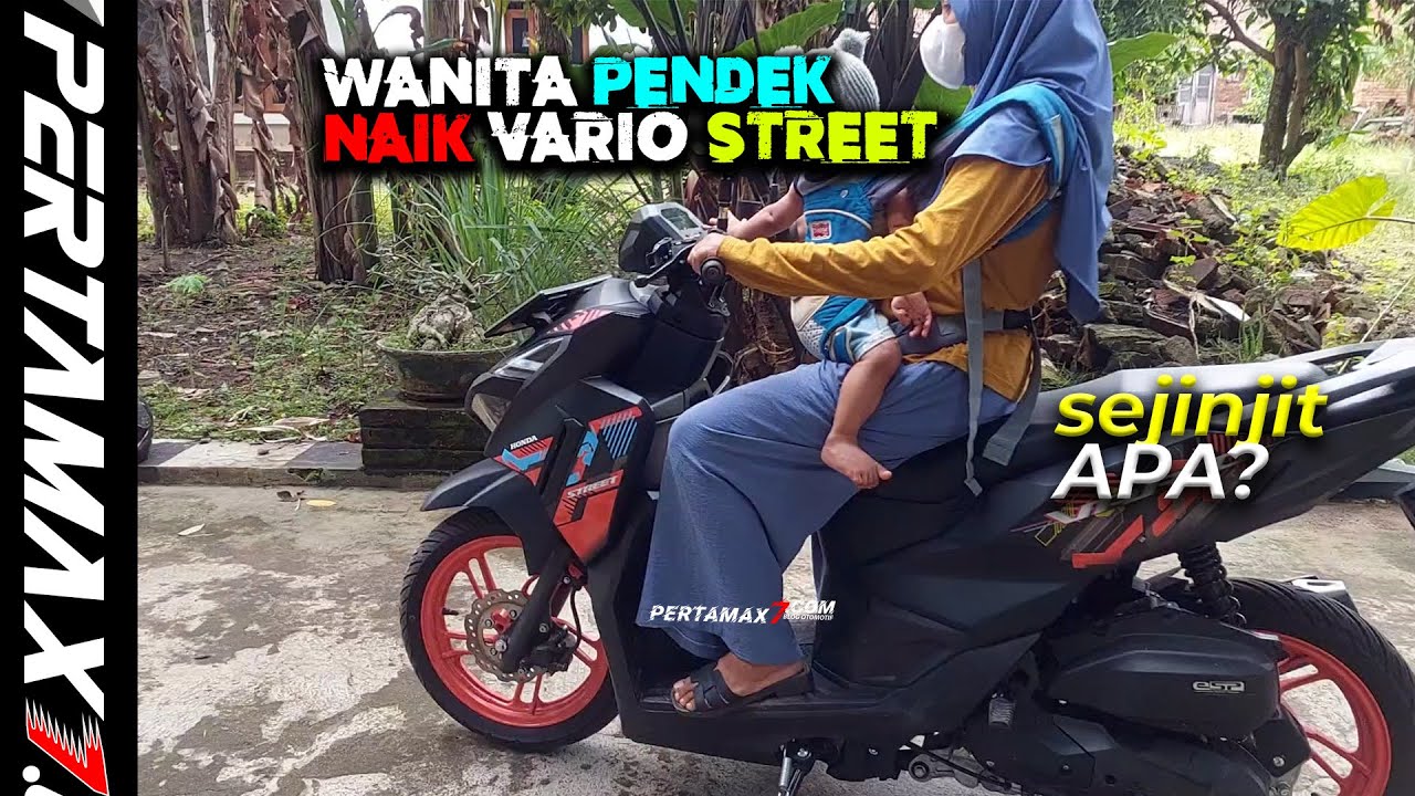 REVIEW Wanita Pendek Naik Honda Vario Street 125 Facelift 2026 Sejinjit Apa? #honda #variostreet