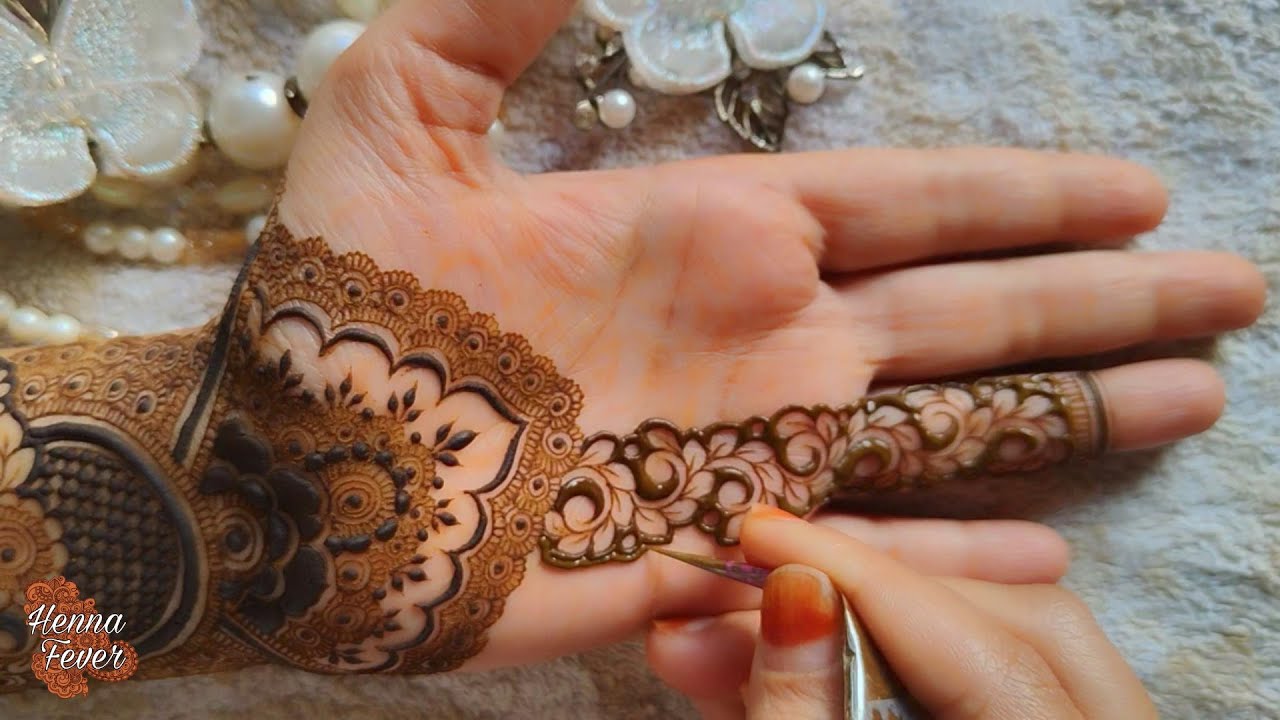 Trending Very Intricate Floral Mehndi Design for Eid 2025 | Step by Step Tutorial | Henna Fever