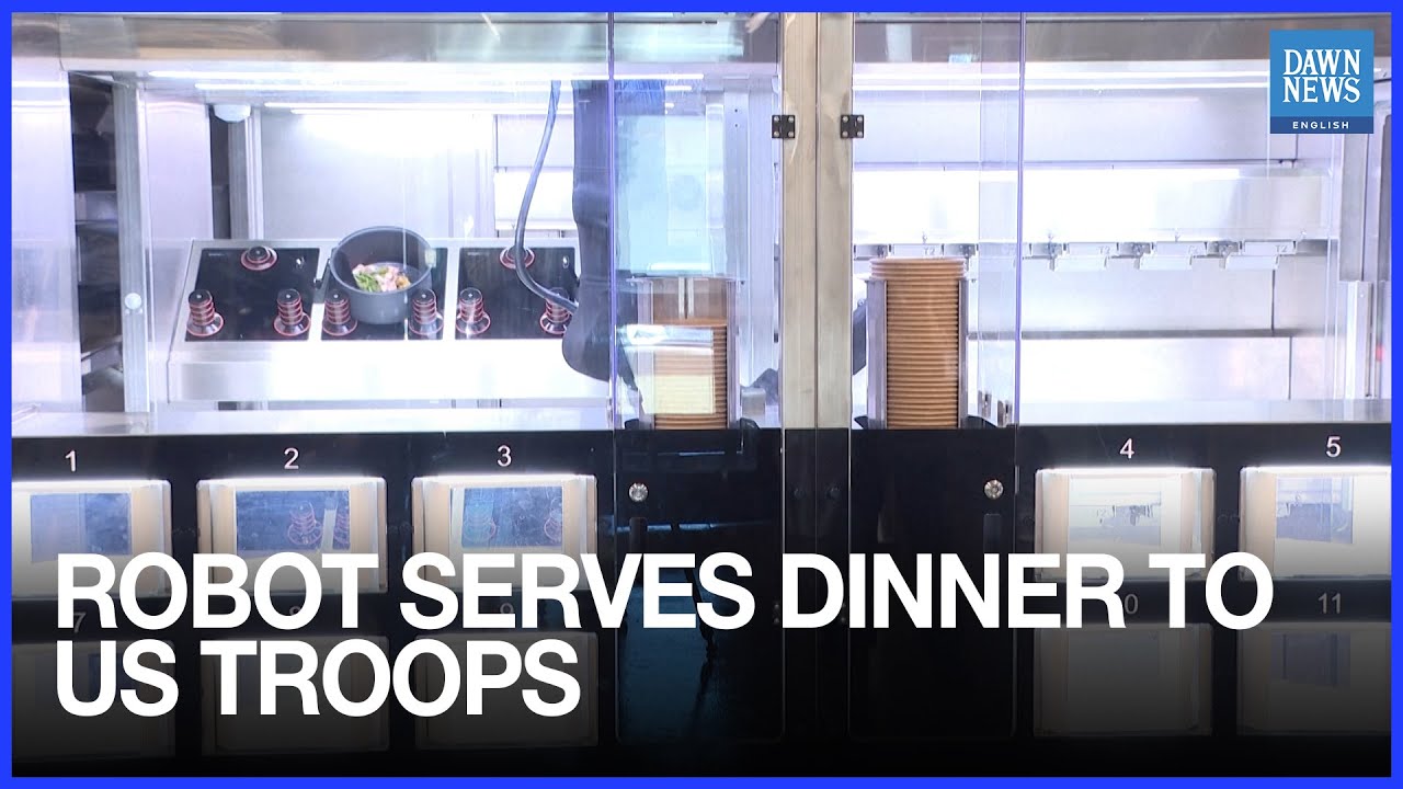 Robot Chef Serves Thanksgiving Dinner to US Troops in South Korea | Dawn News English