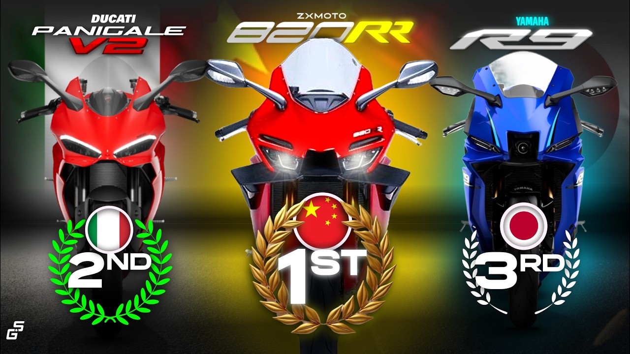 Этот китайский мотоцикл превзошёл DUCATI и YAMAHA! ┃ ZXMOTO 820RR против Panigale V2 против Yamah...