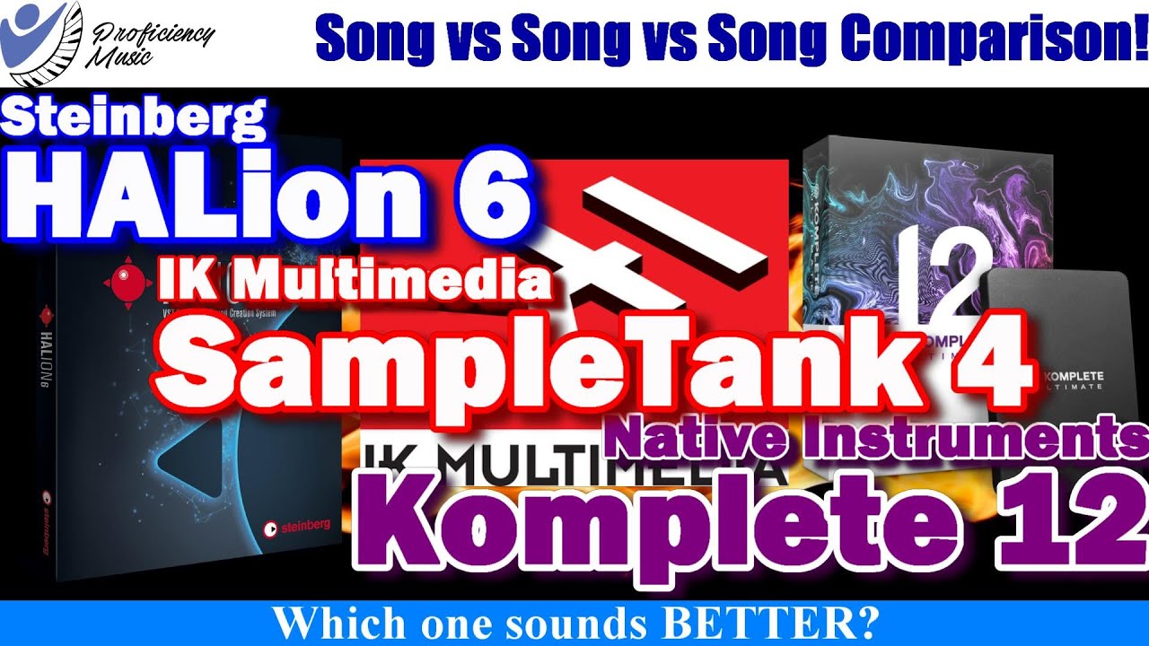 Halion 6 vs SampleTank 4 vs Komplete 12: Song vs Song vs Song Comparison! Which One Sounds Better?