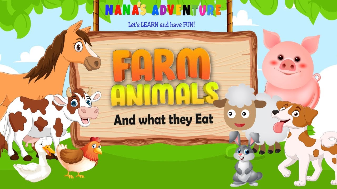 Farm Animals Food They Eat | Nana's Adventure