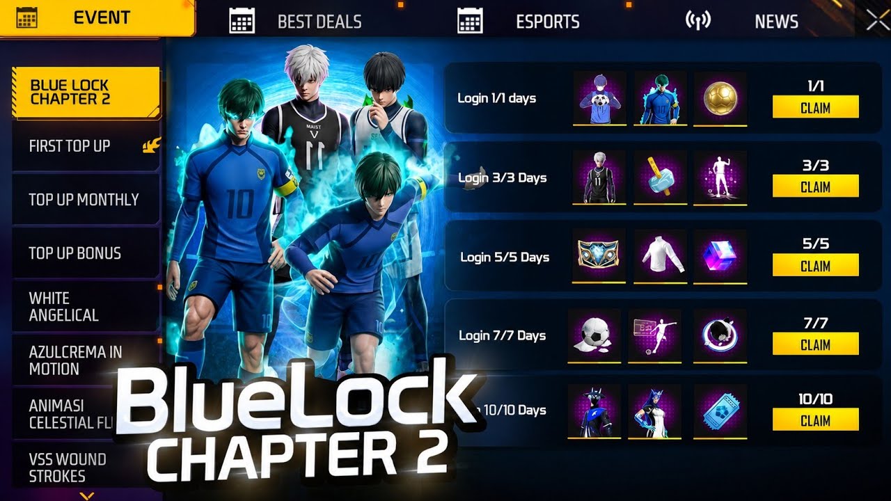 25+ Free Rewards In BLUE LOCK CHAPTER 2 🥳