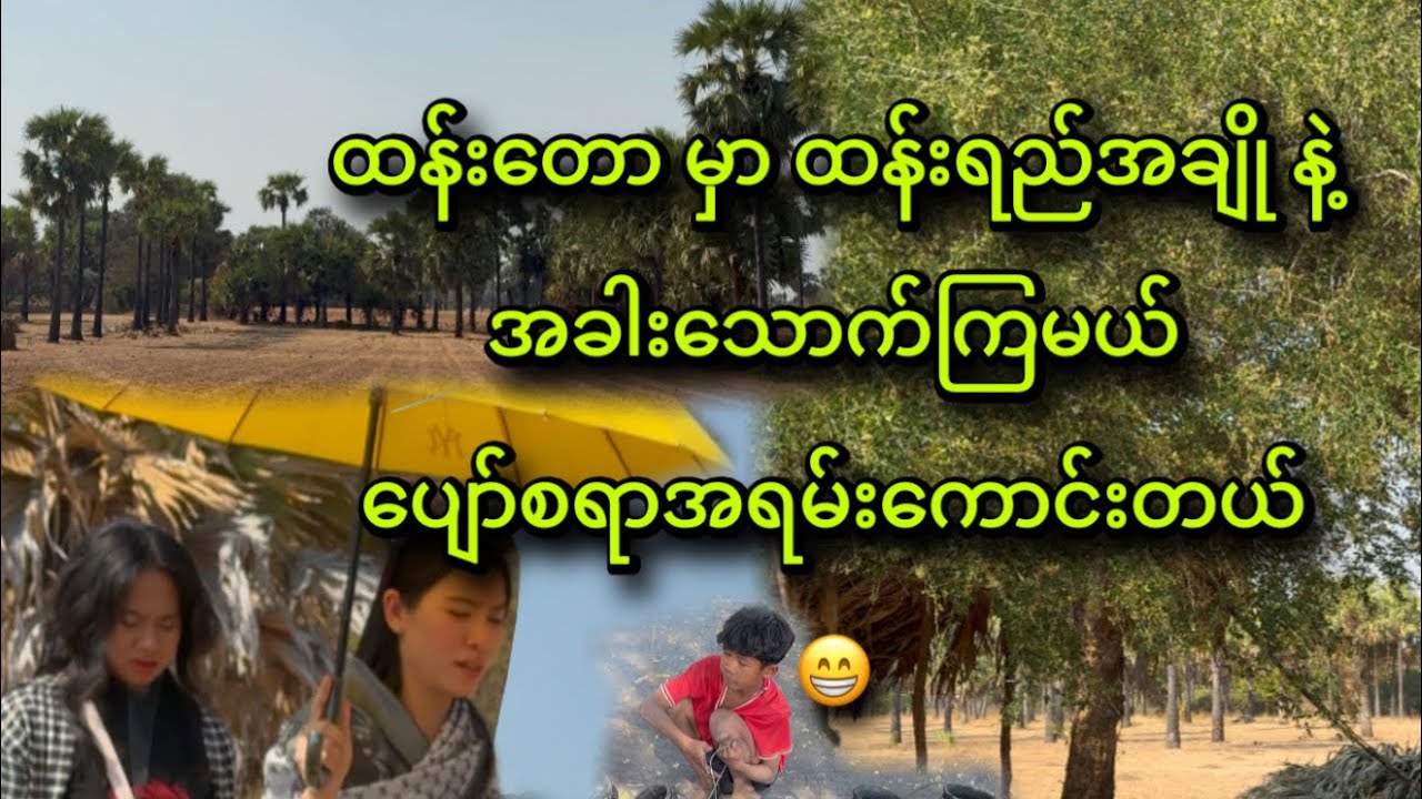 အညာရောက်တုန်း ထန်းတောသွား ပင်ကျရည်စစ်စစ်သောက်ကြမယ် 😋😋😋