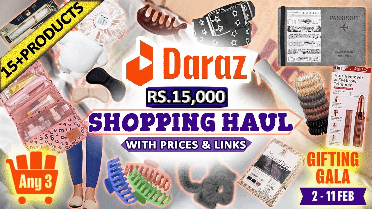 Unboxing DARAZ Shopping Haul 2024😍🛍️ | AFFORDABLE products from ANY 3 deal & 2.2 Gift gala sale!