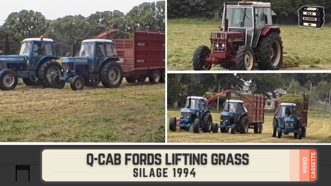 Silage 1994: Ford TW-20 & Mengele SH40, 7700/7610 with Redrock trailers (Mighty Fleet)