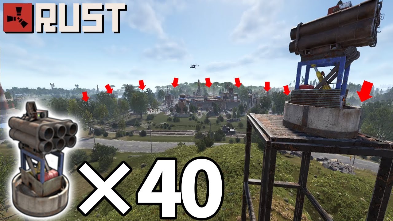 アウトポスト全方向に大量のサムサイトを設置した結果【RUST】