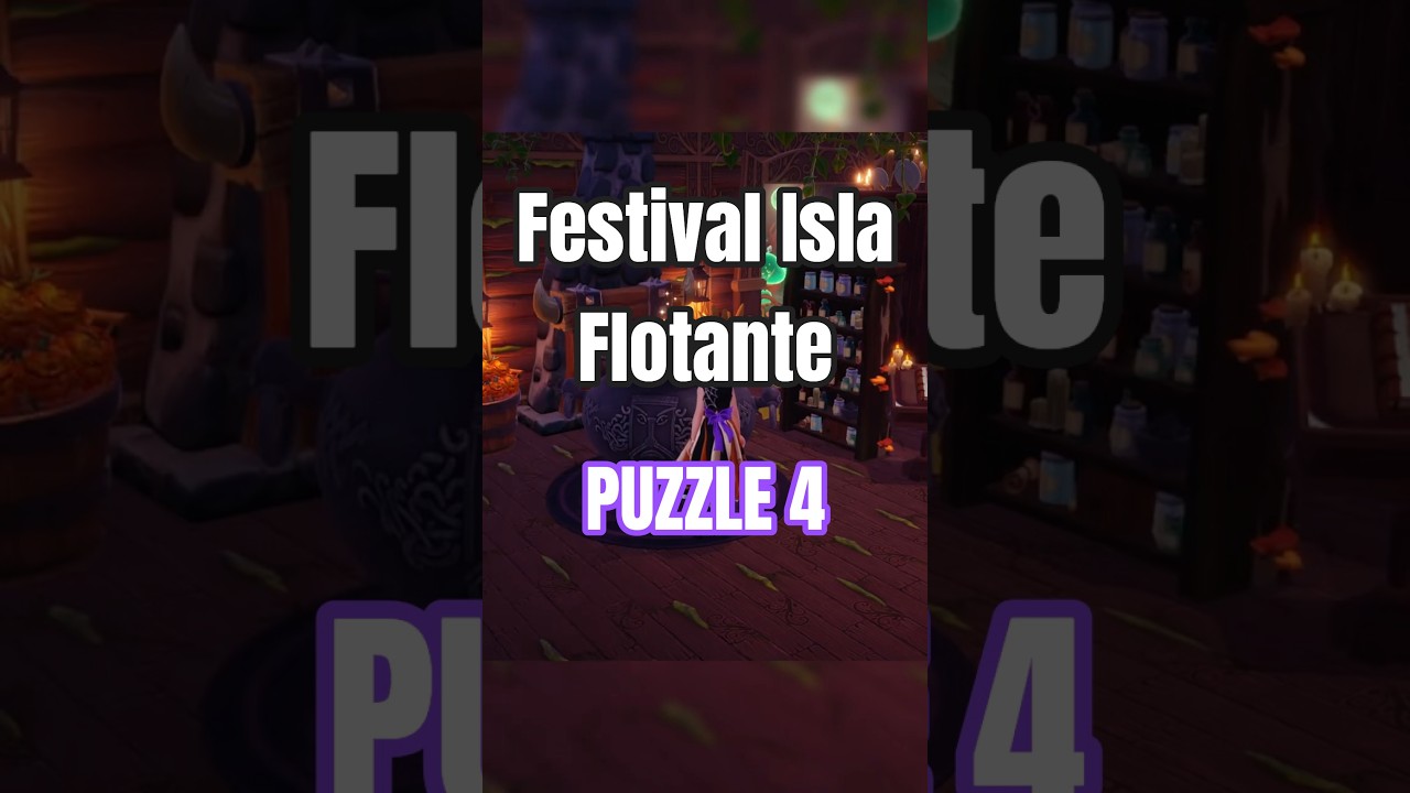 C&oacute;mo resolver el 💫Puzzle 4💫 Festival Isla Flotante #disneydreamlightvalley  #ddlv #halloween