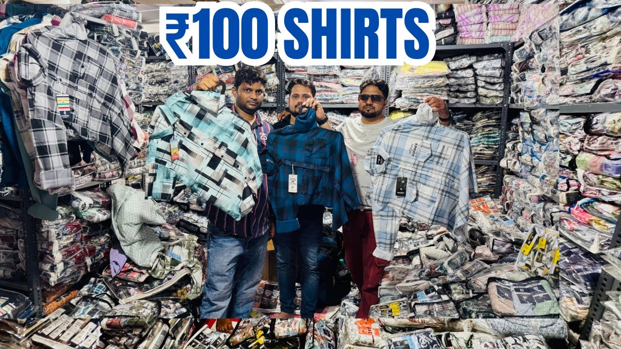 Cheapest Shirt,Jeans & Tshirt Wholesale Market in Mumbai 😲 / K Nepra Sion/shirt start ₹100 To ₹ 150